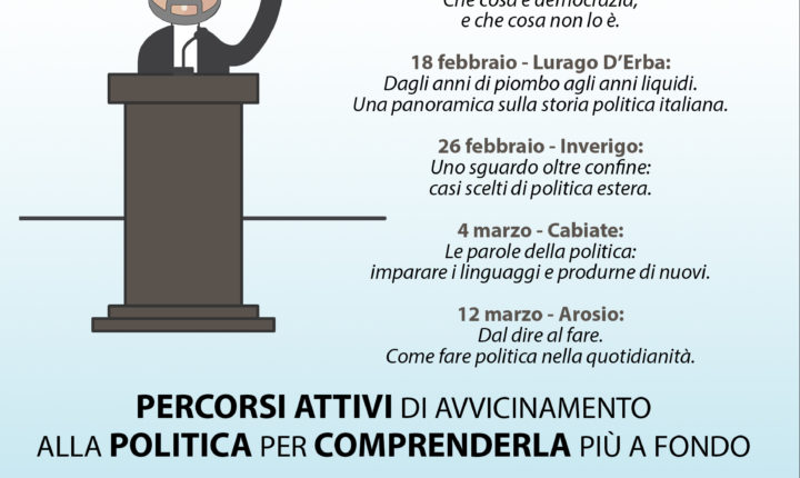 Scuola di Formazione alla Politica 2019: ti aspettiamo!