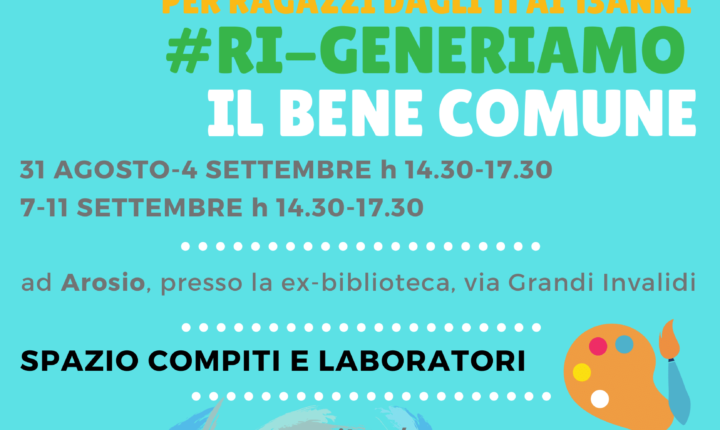 Iscriviti al September Camp #Ri-Generiamo il Bene Comune!